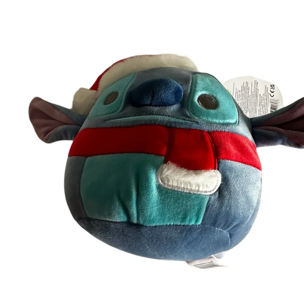 SQUISHMALLOW DISNEY’S LILO & STITCH SANTA CLAUS STITCH SZ 6.5” - Picture 2 of 15